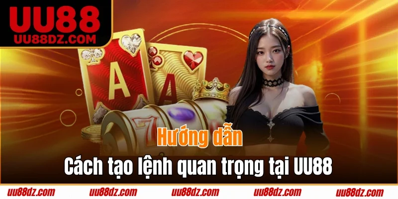 Hướng dẫn các thao tác lệnh quan trọng tại UU88
